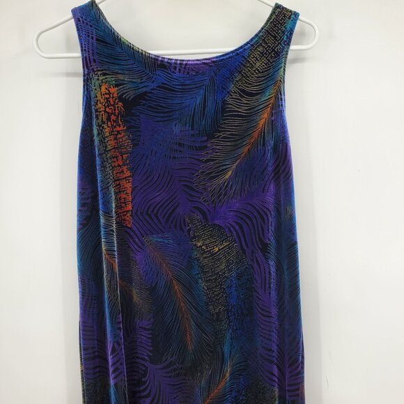 Vintage Popovitch Studio Velvet Peacock Whimsigoth Witchy Core Dress Set Small - Picture 3 of 12